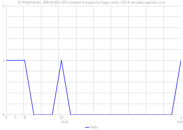E-FINANCIAL SERVICES LTD (United Kingdom) Page visits 2024 