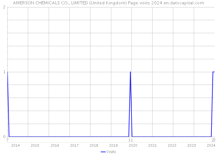 AMERSON CHEMICALS CO., LIMITED (United Kingdom) Page visits 2024 