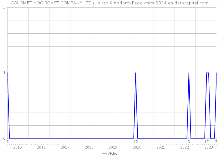 GOURMET HOG ROAST COMPANY LTD (United Kingdom) Page visits 2024 