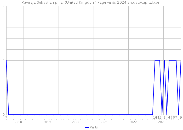 Raviraja Sebastiampillai (United Kingdom) Page visits 2024 