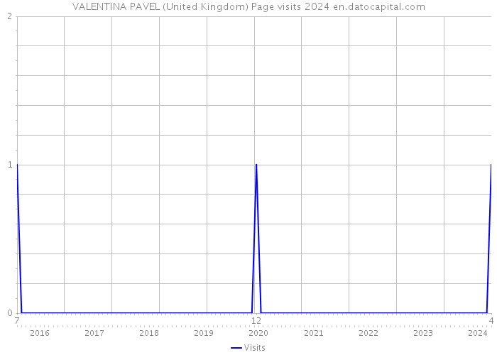 VALENTINA PAVEL (United Kingdom) Page visits 2024 