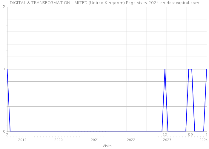 DIGITAL & TRANSFORMATION LIMITED (United Kingdom) Page visits 2024 