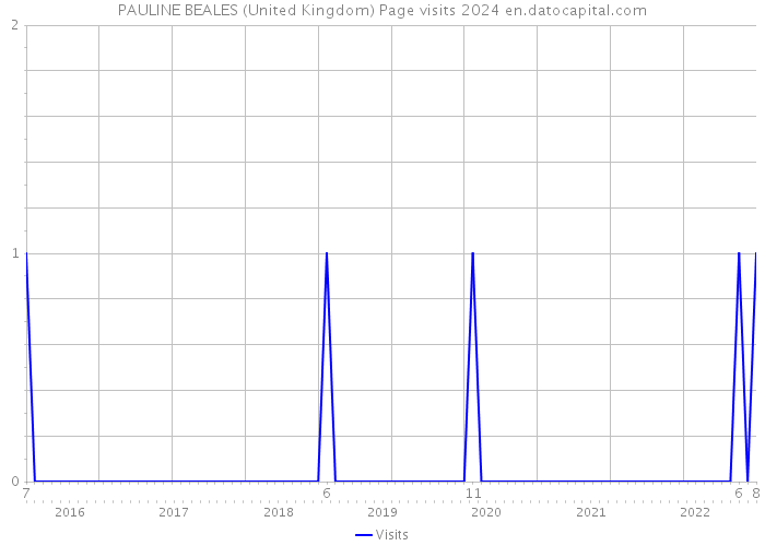 PAULINE BEALES (United Kingdom) Page visits 2024 