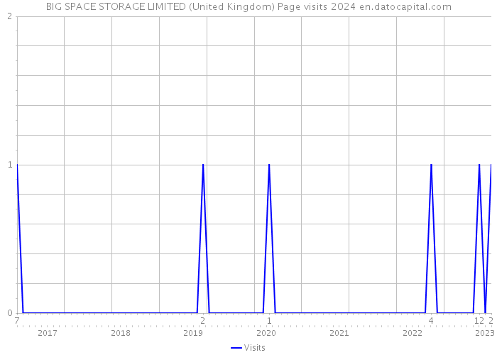 BIG SPACE STORAGE LIMITED (United Kingdom) Page visits 2024 