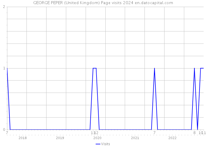 GEORGE PEPER (United Kingdom) Page visits 2024 
