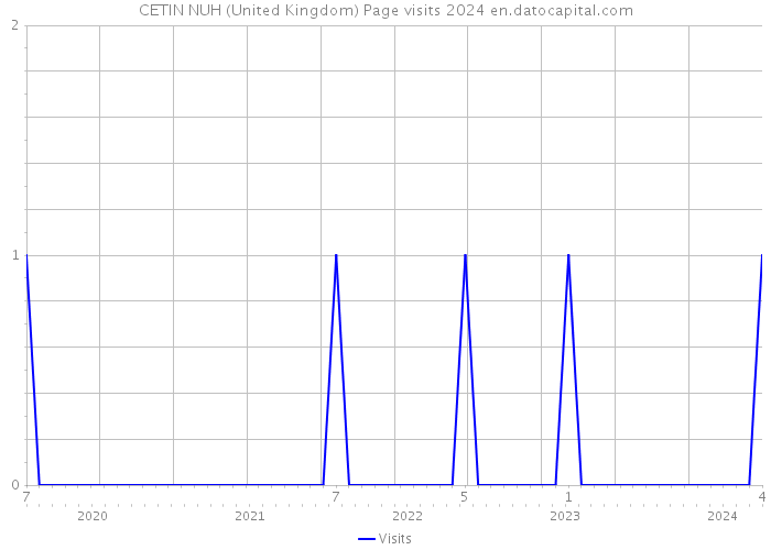 CETIN NUH (United Kingdom) Page visits 2024 