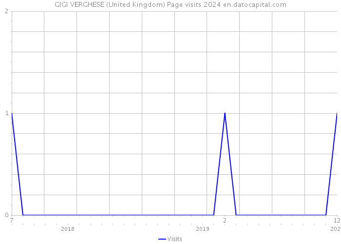 GIGI VERGHESE (United Kingdom) Page visits 2024 
