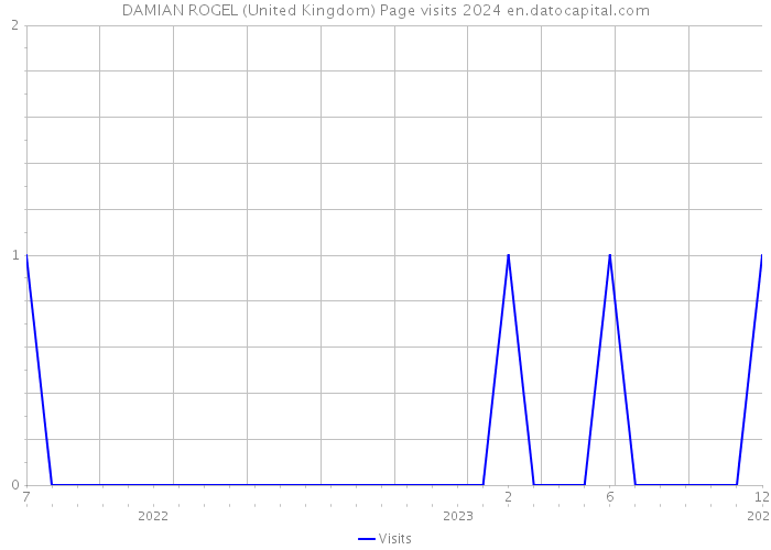 DAMIAN ROGEL (United Kingdom) Page visits 2024 