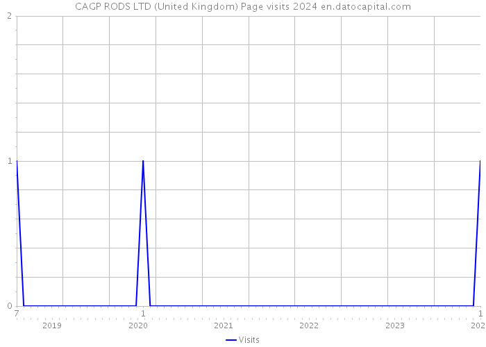 CAGP RODS LTD (United Kingdom) Page visits 2024 