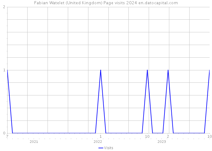 Fabian Watelet (United Kingdom) Page visits 2024 