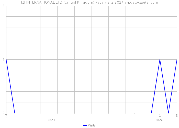 IZI INTERNATIONAL LTD (United Kingdom) Page visits 2024 
