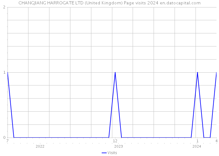 CHANGJIANG HARROGATE LTD (United Kingdom) Page visits 2024 