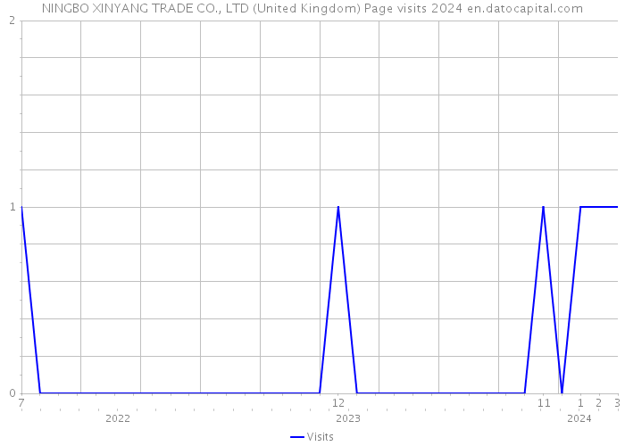 NINGBO XINYANG TRADE CO., LTD (United Kingdom) Page visits 2024 