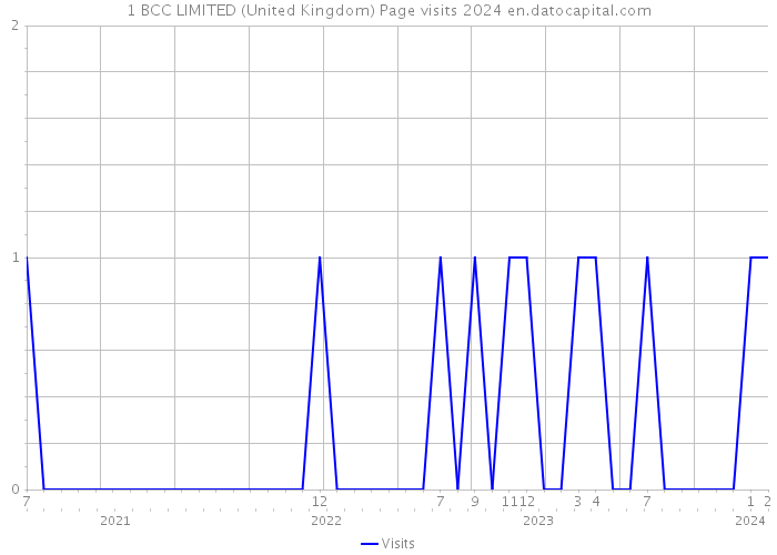 1 BCC LIMITED (United Kingdom) Page visits 2024 