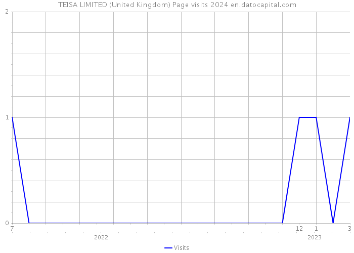 TEISA LIMITED (United Kingdom) Page visits 2024 