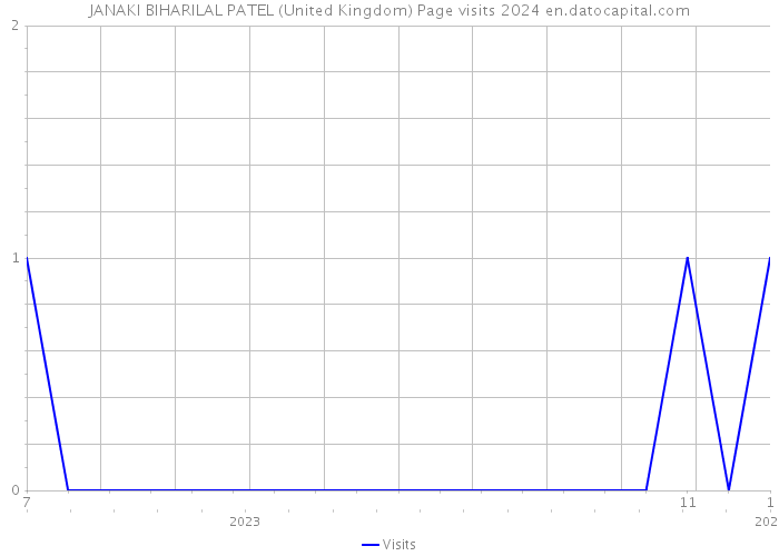 JANAKI BIHARILAL PATEL (United Kingdom) Page visits 2024 