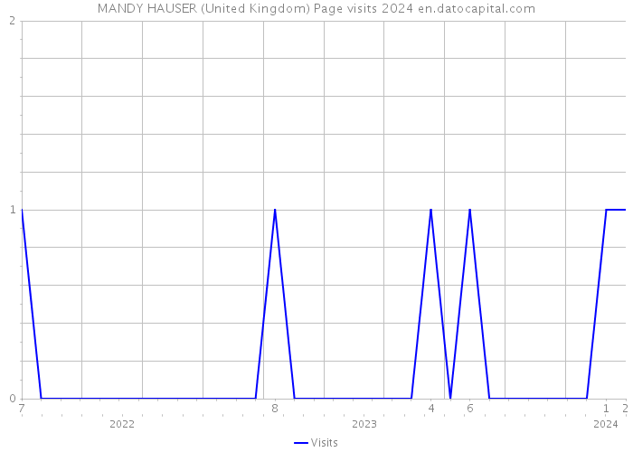 MANDY HAUSER (United Kingdom) Page visits 2024 