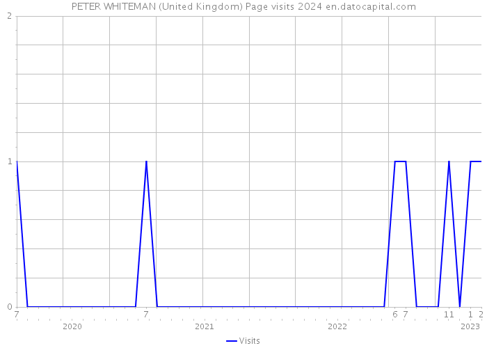 PETER WHITEMAN (United Kingdom) Page visits 2024 