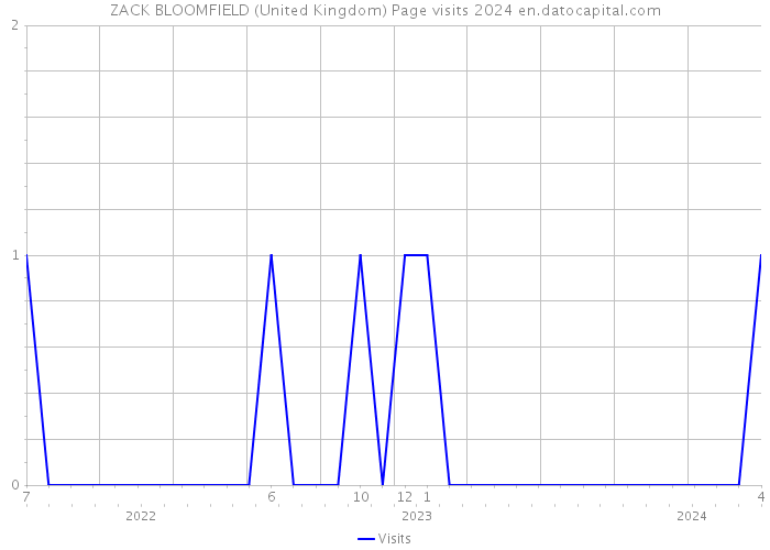 ZACK BLOOMFIELD (United Kingdom) Page visits 2024 