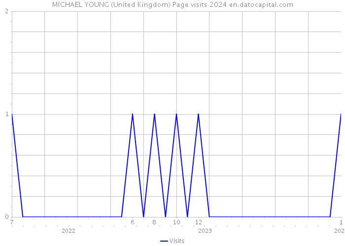 MICHAEL YOUNG (United Kingdom) Page visits 2024 