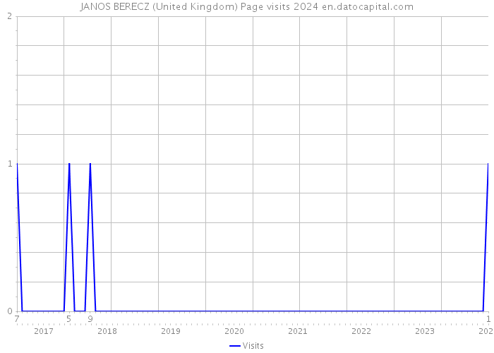 JANOS BERECZ (United Kingdom) Page visits 2024 