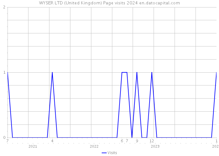 WYSER LTD (United Kingdom) Page visits 2024 