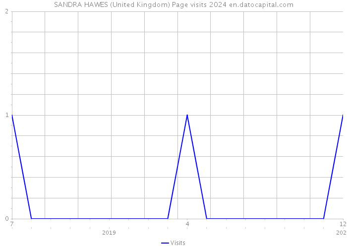 SANDRA HAWES (United Kingdom) Page visits 2024 