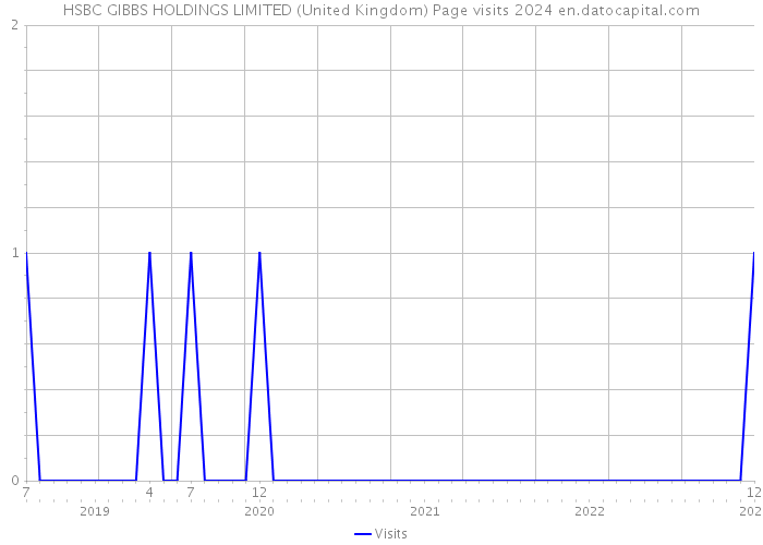 HSBC GIBBS HOLDINGS LIMITED (United Kingdom) Page visits 2024 