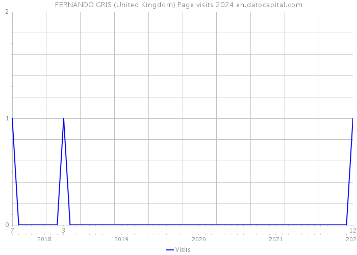 FERNANDO GRIS (United Kingdom) Page visits 2024 
