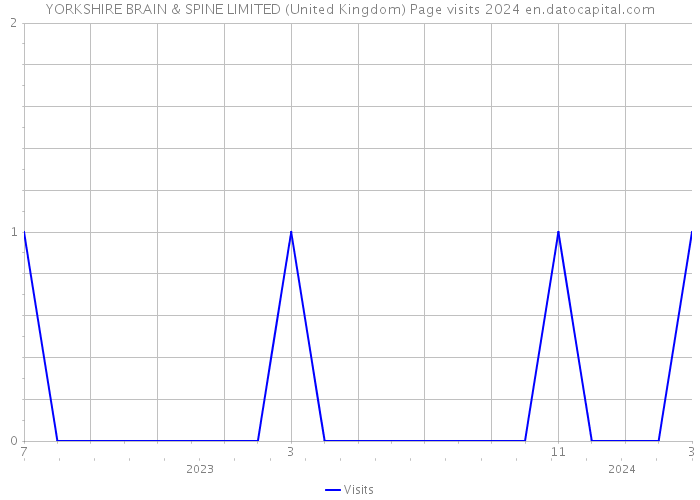 YORKSHIRE BRAIN & SPINE LIMITED (United Kingdom) Page visits 2024 