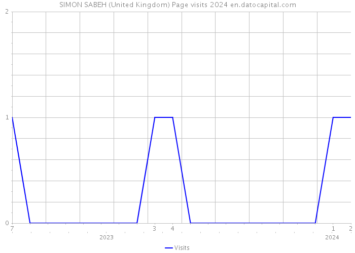 SIMON SABEH (United Kingdom) Page visits 2024 