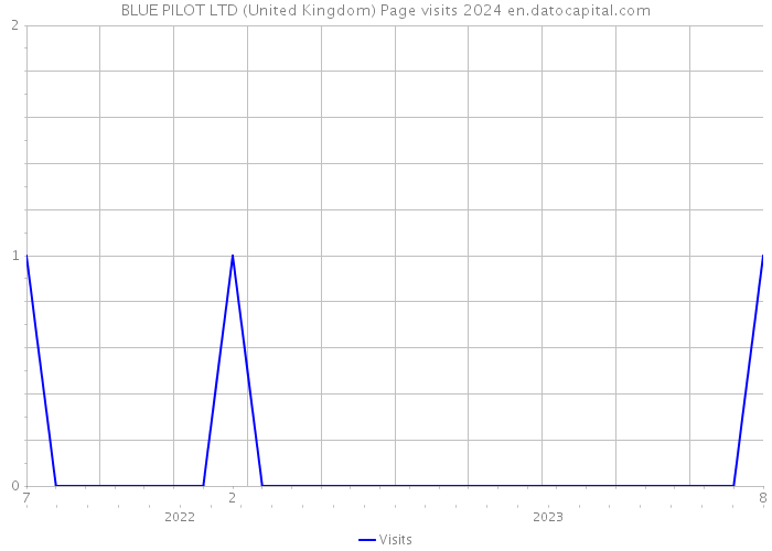 BLUE PILOT LTD (United Kingdom) Page visits 2024 