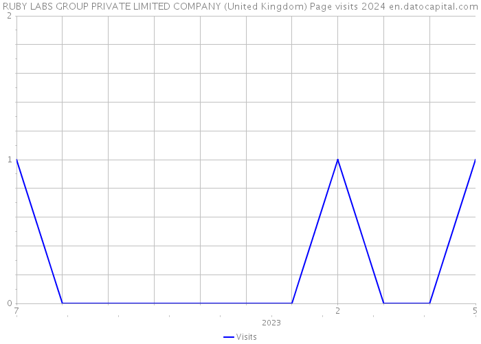 RUBY LABS GROUP PRIVATE LIMITED COMPANY (United Kingdom) Page visits 2024 