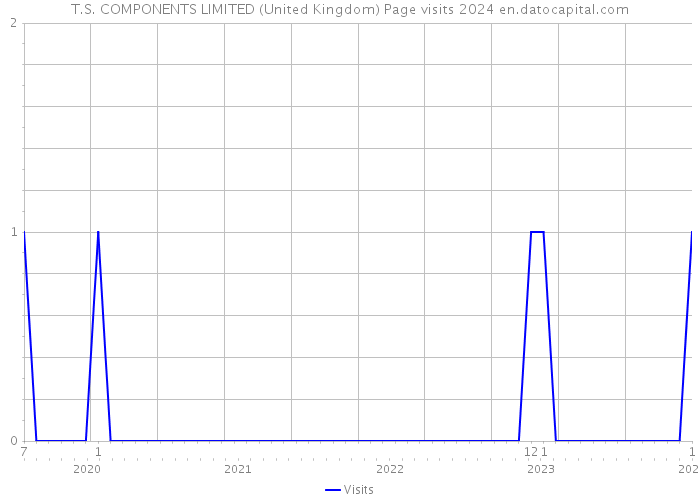 T.S. COMPONENTS LIMITED (United Kingdom) Page visits 2024 
