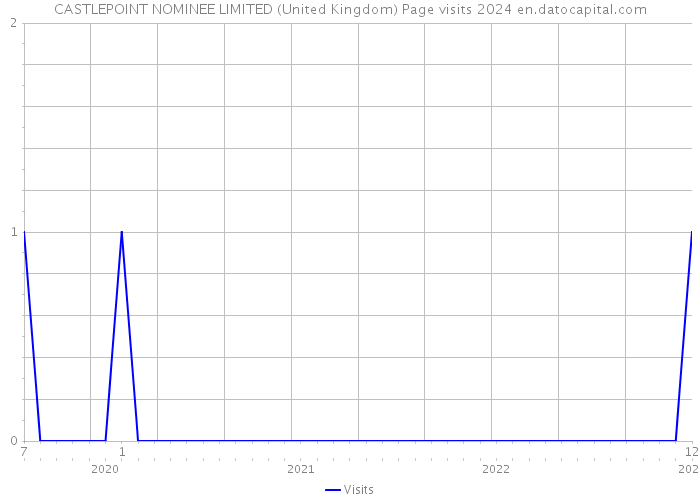CASTLEPOINT NOMINEE LIMITED (United Kingdom) Page visits 2024 