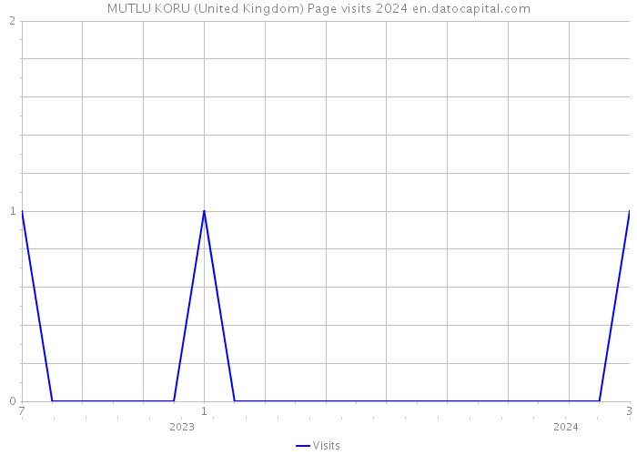 MUTLU KORU (United Kingdom) Page visits 2024 