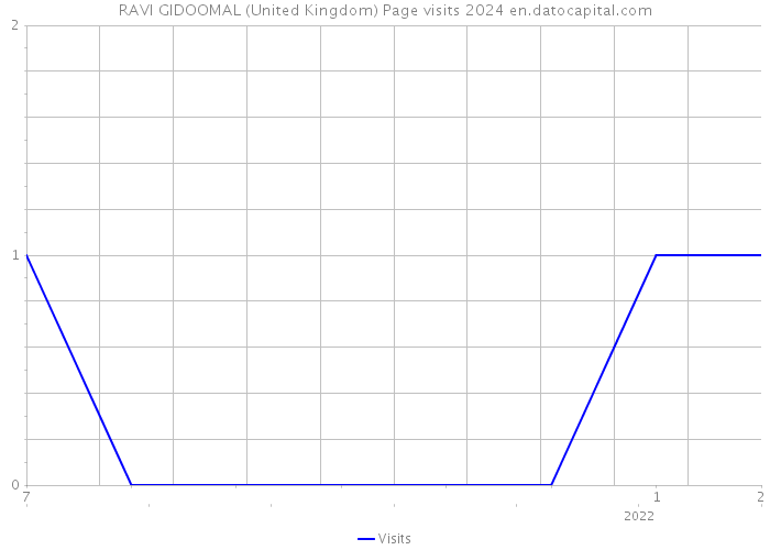 RAVI GIDOOMAL (United Kingdom) Page visits 2024 