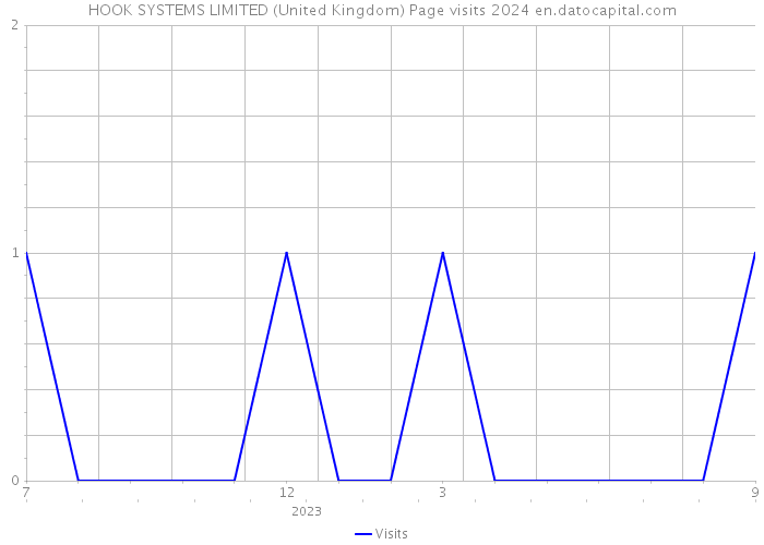 HOOK SYSTEMS LIMITED (United Kingdom) Page visits 2024 