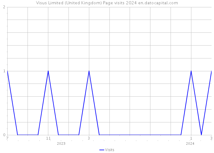 Visus Limited (United Kingdom) Page visits 2024 