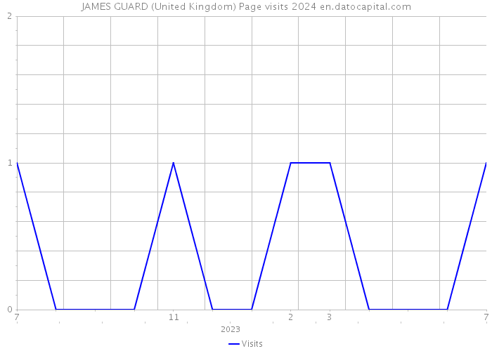 JAMES GUARD (United Kingdom) Page visits 2024 