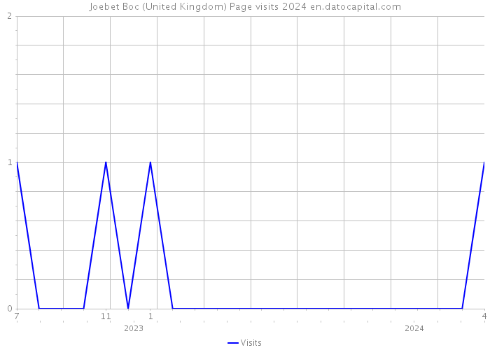 Joebet Boc (United Kingdom) Page visits 2024 