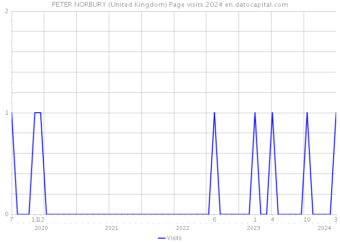 PETER NORBURY (United Kingdom) Page visits 2024 