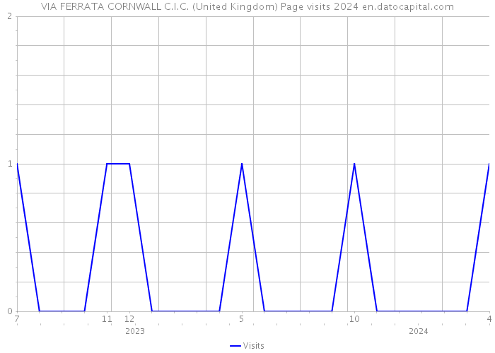 VIA FERRATA CORNWALL C.I.C. (United Kingdom) Page visits 2024 