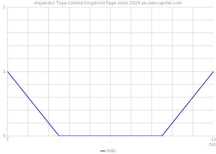 Alejandro Tuya (United Kingdom) Page visits 2024 