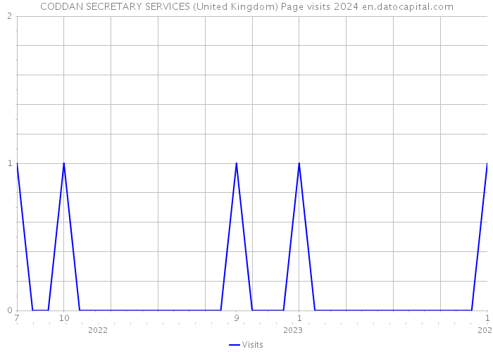 CODDAN SECRETARY SERVICES (United Kingdom) Page visits 2024 