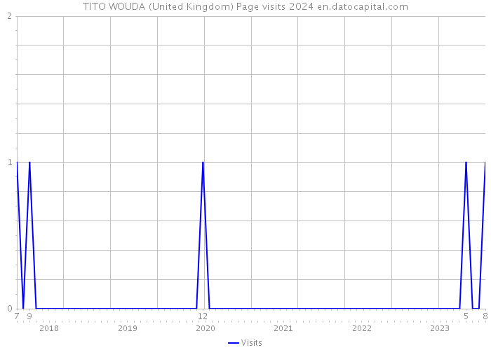 TITO WOUDA (United Kingdom) Page visits 2024 