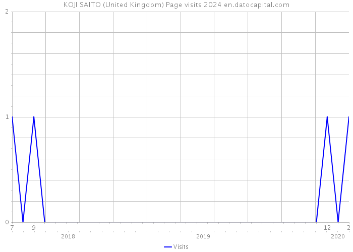 KOJI SAITO (United Kingdom) Page visits 2024 