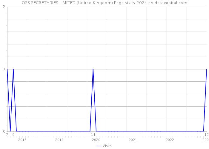 OSS SECRETARIES LIMITED (United Kingdom) Page visits 2024 