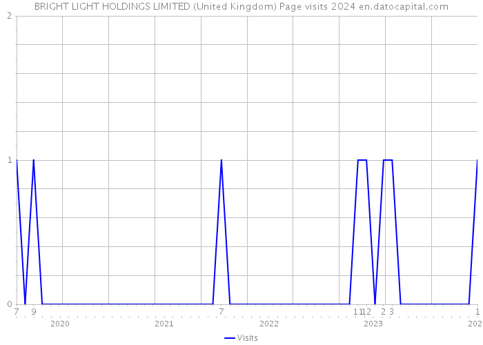 BRIGHT LIGHT HOLDINGS LIMITED (United Kingdom) Page visits 2024 