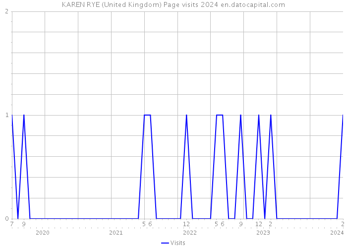 KAREN RYE (United Kingdom) Page visits 2024 